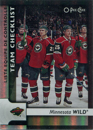 O-Pee-Chee Hockey 2017-18 Black Rainbow Parallel Card 575 Wild Checklist 093/100