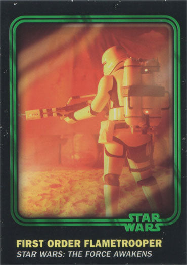 Star Wars Card Trader 2016 Green Parallel Chase Card 57 #46 of 99