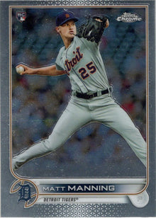 Topps Chrome Baseball 2022 Base Card 57 Matt Manning