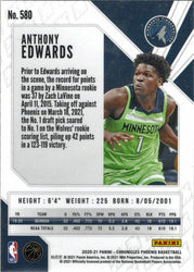 Panini Chronicles Phoenix Basketball 2020-21 Base Card 580 Anthony Edwards