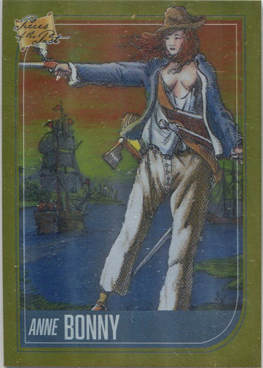 Super Break Pieces of the Past 2021 Gold Foil Parallel Card 58 Anne Bonny