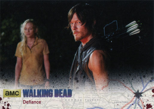 Walking Dead Season 4 Part 1 Base 59/109 Silver Parallel #88 of 99 Defiance