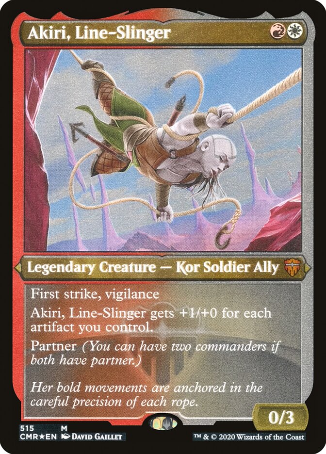 Akiri, Line-Slinger (Etched) [Commander Legends]