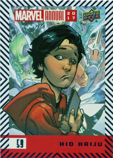 Marvel Annual 2017 Base Purple Parallel Card 59 Kid Kaiju