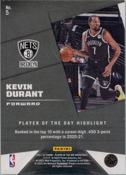 Panini Player of the Day 2021-22 Lava Parallel Base Card 5 Kevin Durant 002/199