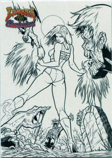 Zombies vs Cheerleaders 5FINIKITS B&W Promo Card Limited to 17