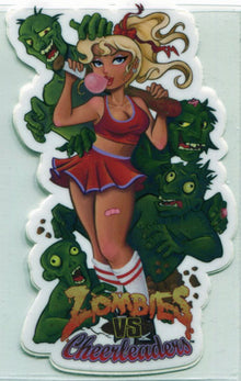 Zombies vs Cheerleaders 5FINIKITS Die Cut Promo Sticker Card