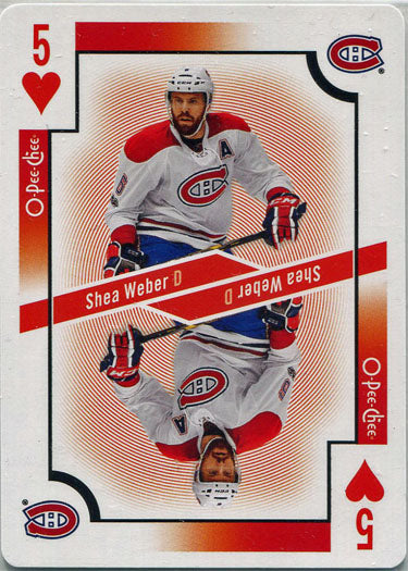 O-Pee-Chee Hockey 2017-18 Playing Card 5H Shea Weber