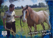 Walking Dead Road To Alexandria Blue Parallel Card 5 Base Chase #33/50