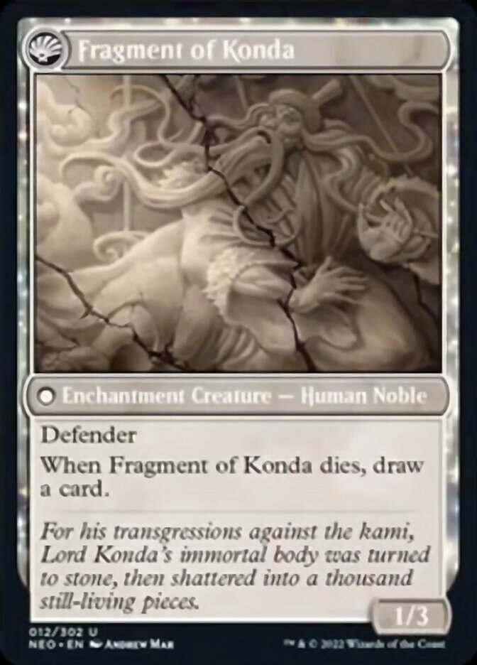 The Fall of Lord Konda // Fragment of Konda [Kamigawa: Neon Dynasty]