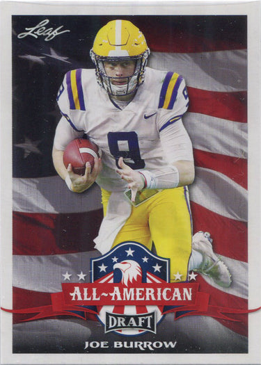 Leaf Draft Football 2020 All-American Base Card 61 Joe Burrow