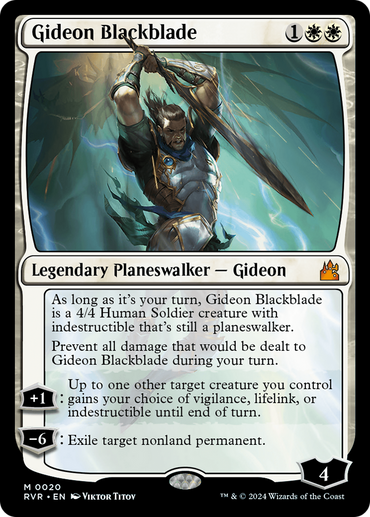 Gideon Blackblade [Ravnica Remastered]