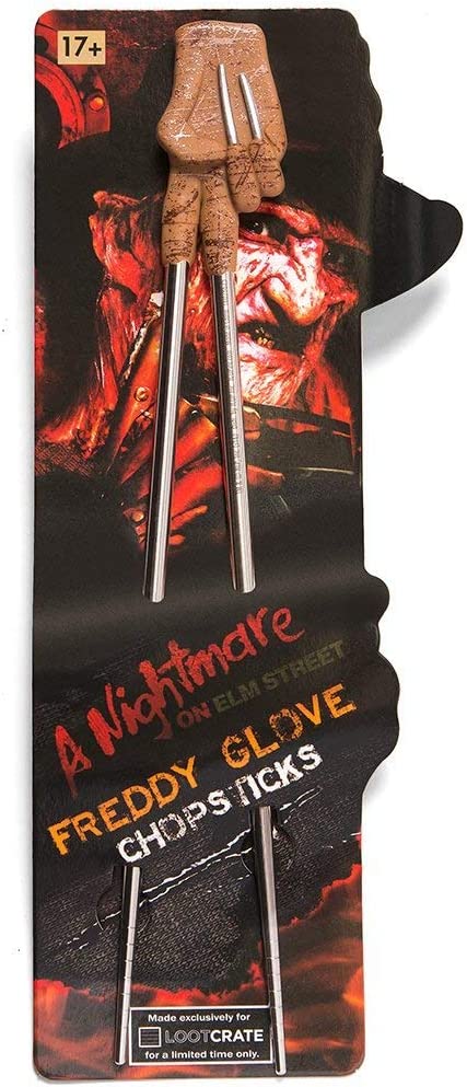 Loot Crate October 2016 "Horror" Exclusive Nightmare on Elm Street Freddy Krueger Glove Chopsticks
