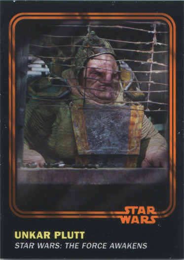 Star Wars Card Trader 2016 Orange Parallel Chase Card 62 Unkar #14 of 50
