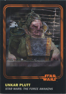 Star Wars Card Trader 2016 Orange Parallel Chase Card 62 Unkar #14 of 50