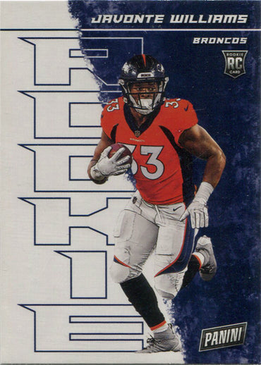 Panini Player Of The Day Football 2021 Base Card 65 Javonte Williams