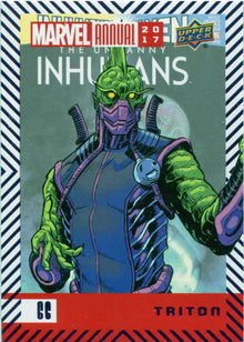 Marvel Annual 2017 Base Purple Parallel Card 66 Triton