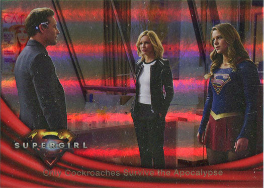 Supergirl Season 1 Rainbow Foil Board Base Variant Card 66