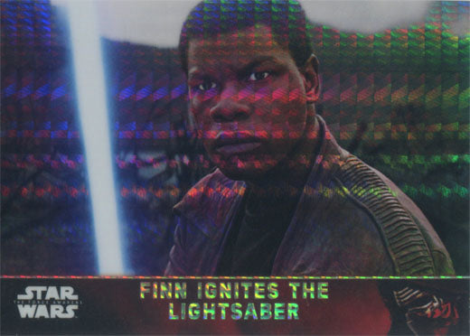 Star Wars Force Awakens Chrome Base Prism Parallel Chase Card 67 #45/99