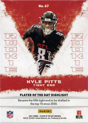 Panini Player Of The Day Football 2021 Silver Parallel Card 67 Kyle Pitts