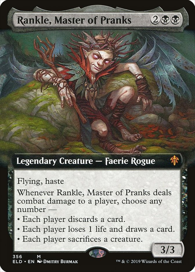 Rankle, Master of Pranks (Extended Art) [Throne of Eldraine]
