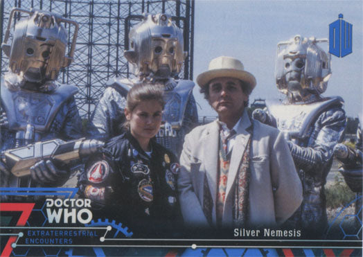 Doctor Who Extraterrestrial Encounters Blue Parallel Chase Card 68 #61/99
