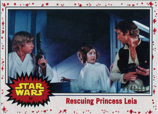 Star Wars Journey to Last Jedi White Base Parallel Chase Card 68 #094/199