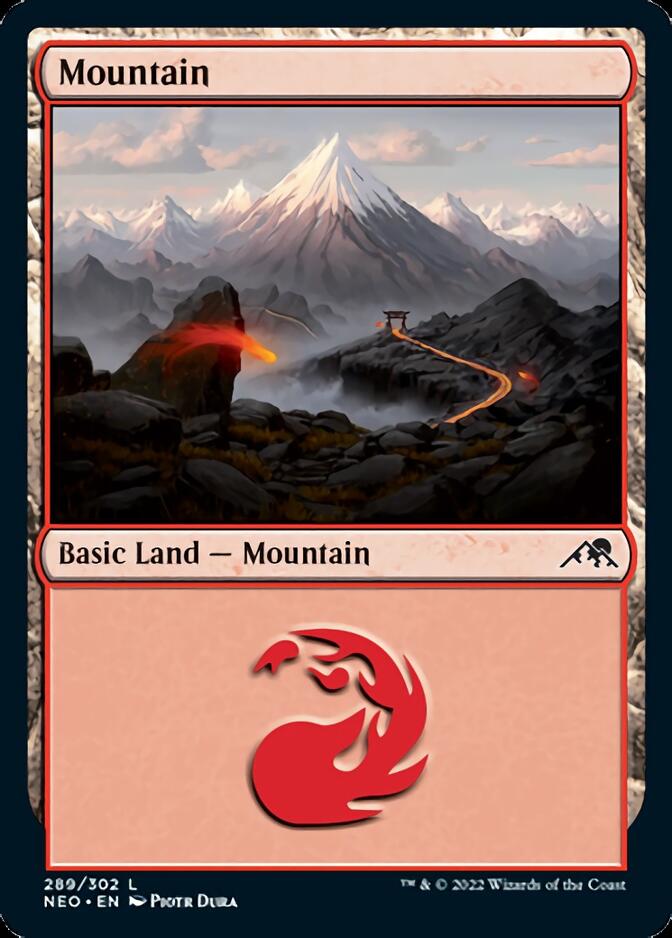 Mountain (289) [Kamigawa: Neon Dynasty]
