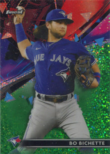 Topps Finest Baseball 2021 Green Sparkle Refractor Card 69 Bo Bichette 026/125