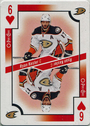 O-Pee-Chee Hockey 2017-18 Playing Card 6H Ryan Kesler