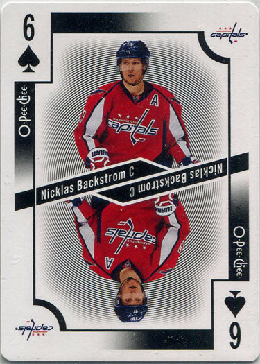O-Pee-Chee Hockey 2017-18 Playing Card 6S Nicklas Backstrom