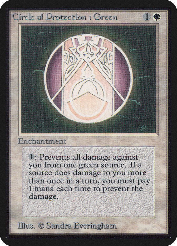 Circle of Protection: Green [Alpha Edition]