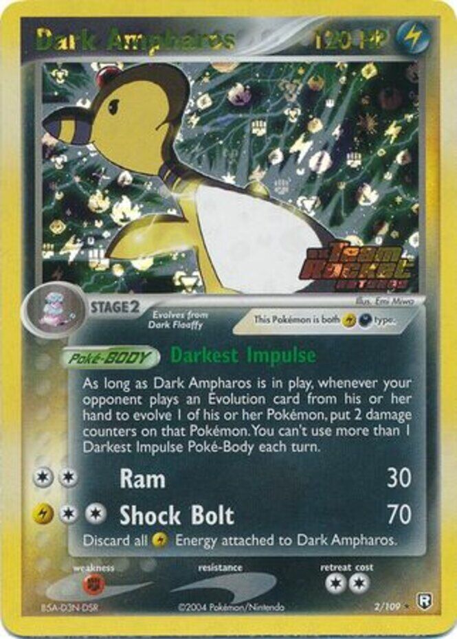 Dark Ampharos (2/109) (Stamped) [EX: Team Rocket Returns]