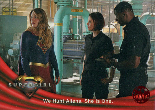 Supergirl Season 1 Red Omegahedron Deco Foil Base Variant Card 06