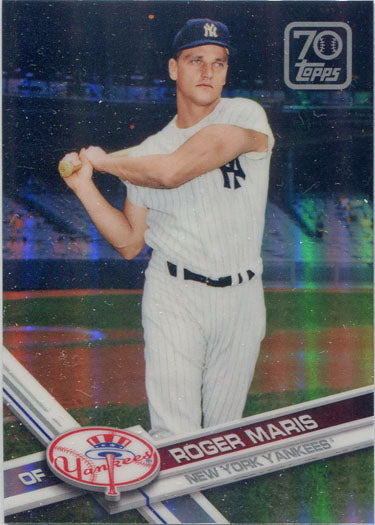 Topps Series Two Baseball 2021 Chrome 70 Years Card 70YTC-67 Roger Maris