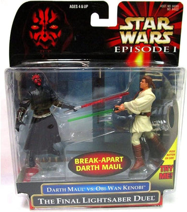 Star Wars Episode 1 Break-Apart Darth Maul vs Obi-Wan Kenobi Final lightsaber Duel