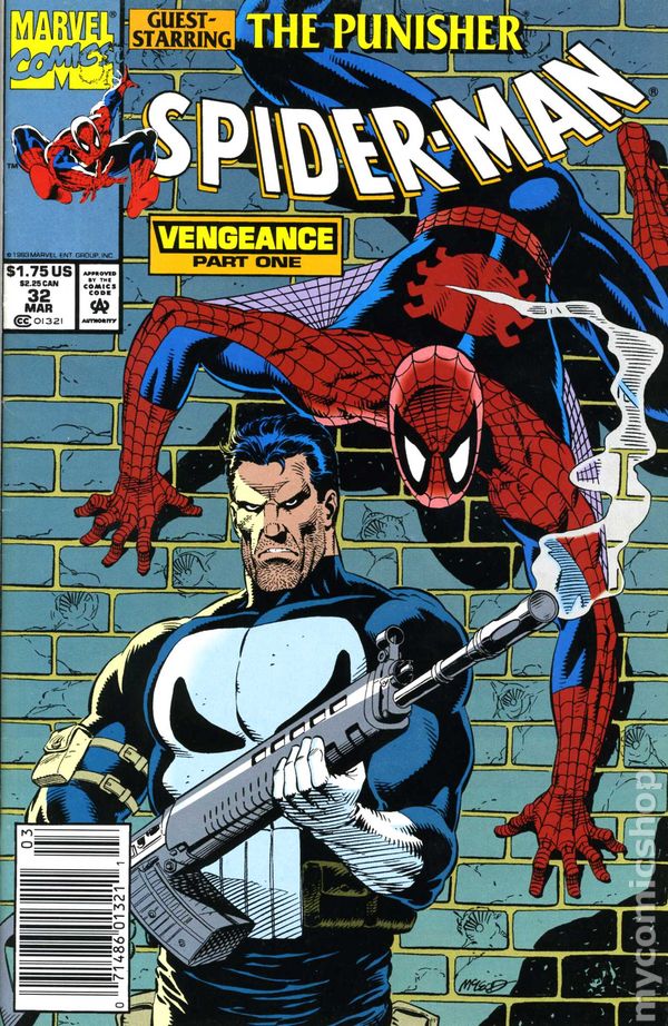 Spider-Man #32 : Guest Starring the Punisher in "Vengeance Part 1" (1993) (VF-)