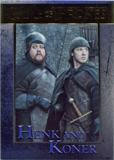 Game of Thrones Season 7 Gold Parallel 73 Base Chase Card 107/150 Henk and Koner