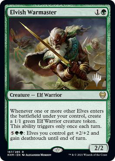 Elvish Warmaster (Promo Pack) [Kaldheim Promos]