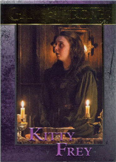 Game of Thrones Season 7 Gold Parallel 75 Base Chase Card 077/150 Kitty Frey
