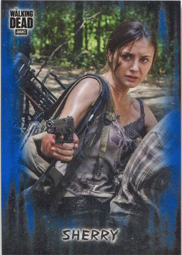 Walking Dead Hunters Hunted Blue Parallel Card 76 Base Chase 35/50
