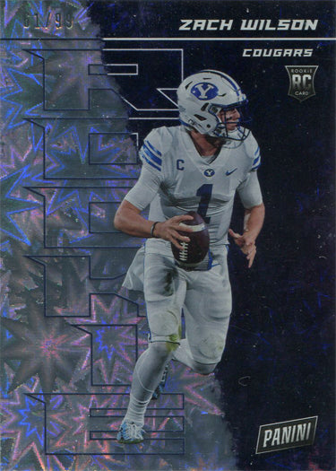 Panini Player Of The Day Football 2021 Kaboom Parallel Card 77 Zach Wilson 61/99