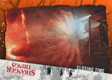 Stranger Things Upside Down Orange Parallel Card 79 "Closing Time" 03/99