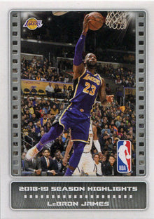 Panini Direct Basketball 2019-20 Season Highlights Sticker Card 7 LeBron James