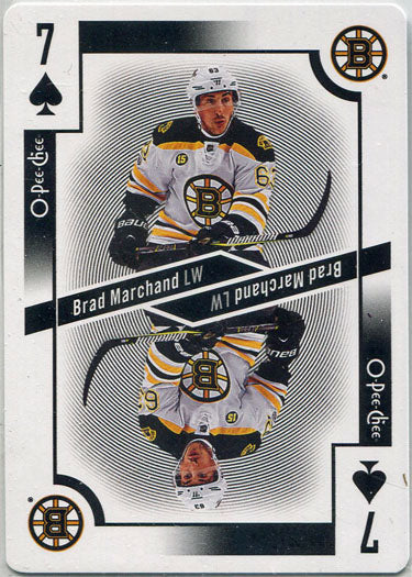 O-Pee-Chee Hockey 2017-18 Playing Card 7S Brad Marchand