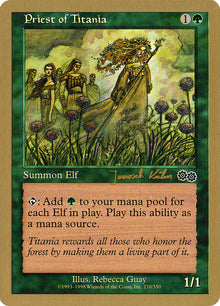 Priest of Titania (Janosch Kuhn) [World Championship Decks 2000]