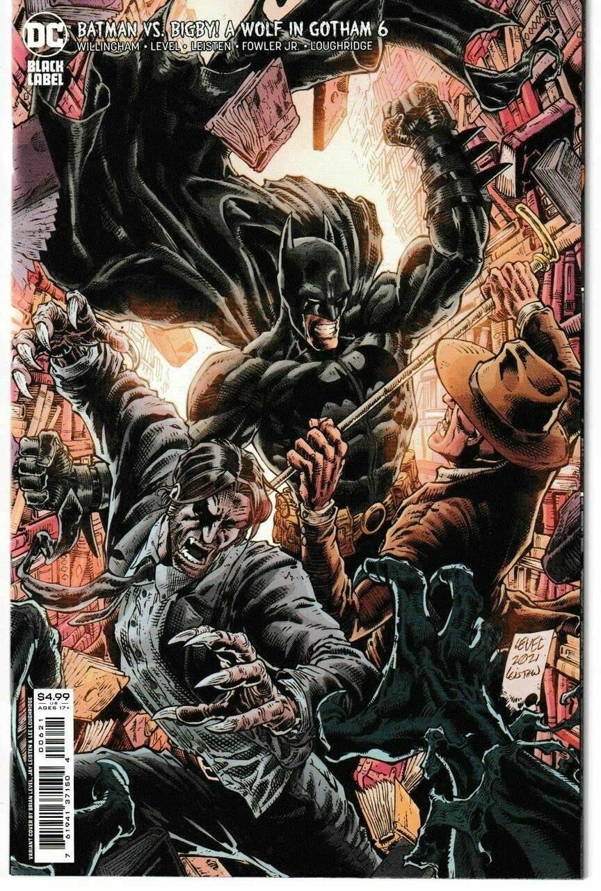 Batman vs Bigby A Wolf In Gotham #6 (Of 6) Cover B Brian Level & Jay Leisten Card Stock Variant (Mature)