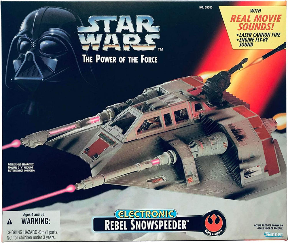 1995 Star Wars Power of the Force Electronic Rebel Snowspeeder