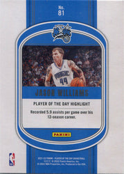 Panini Player of the Day 2021-22 Rainbow Parallel Base Card 81 Jason Williams