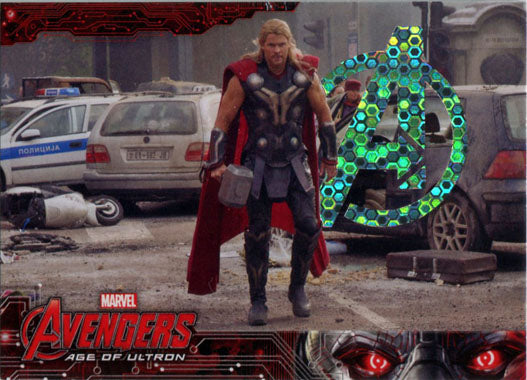 Marvel Avengers Age of Ultron Pattern Foil Base Parallel Chase Card 84  #6/10
